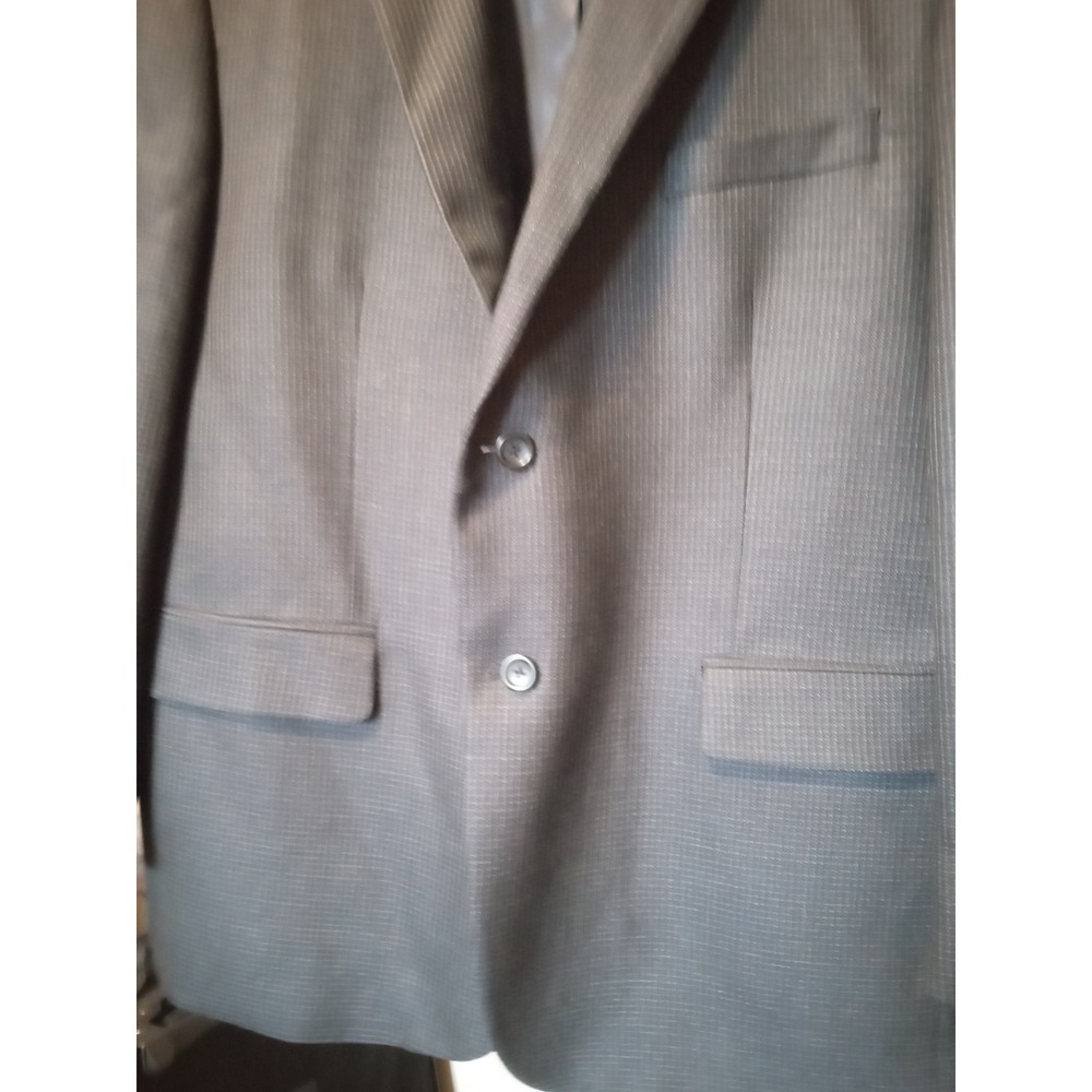 Pronto Uomo Platinum Mens 50 Regular Navy Blue 100% Wool Blazer Sport Coat‎ - Picture 10 of 11